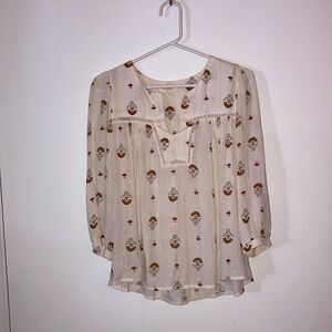 Louizon beige pattern blouse